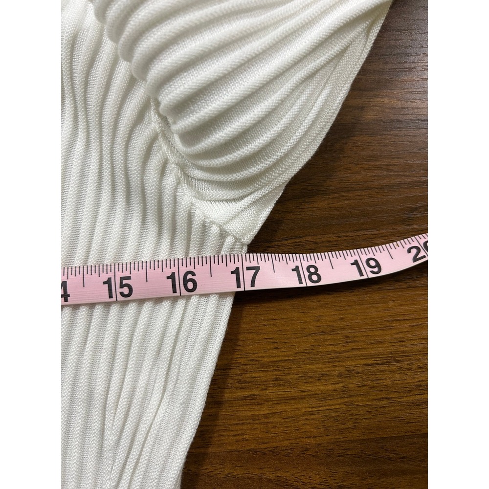 Peruvian Connection‎ Dress Rivoli White Long Sleeve Size L Pima Cotton natural - Picture 9 of 9